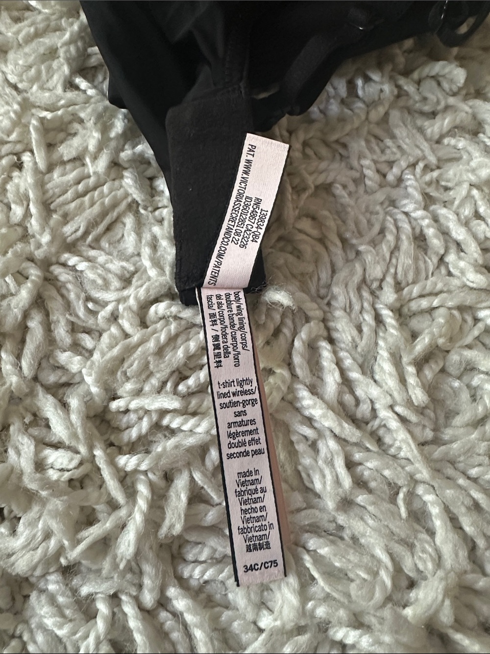 Victoria's Secret t-shirt lightly lined bra black - Picture 10 of 11